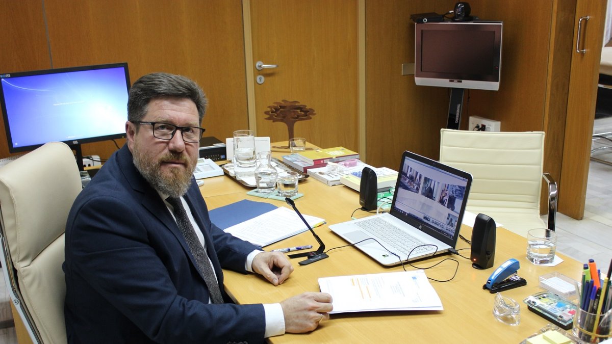 Rodrigo Sanchez Haro durante su intervención en el consultivo de Agricultura.