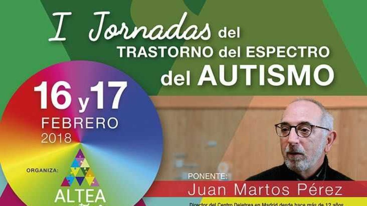 Cartel anunciador de las jornadas organizadas por la Asociación Altea Autismo Almería.