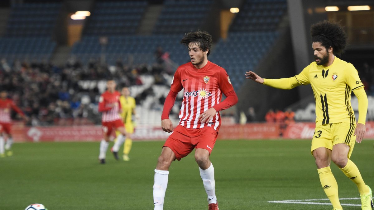 Soleri en el partido ante Osasuna.