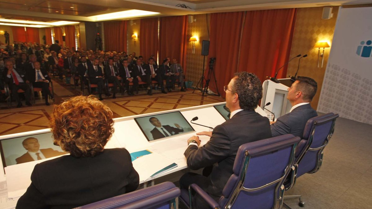 Asamblea reciente de Cajamar, el foro donde se tendrán que ratificar las cuentas y balance presentados ayer por el Grupo.