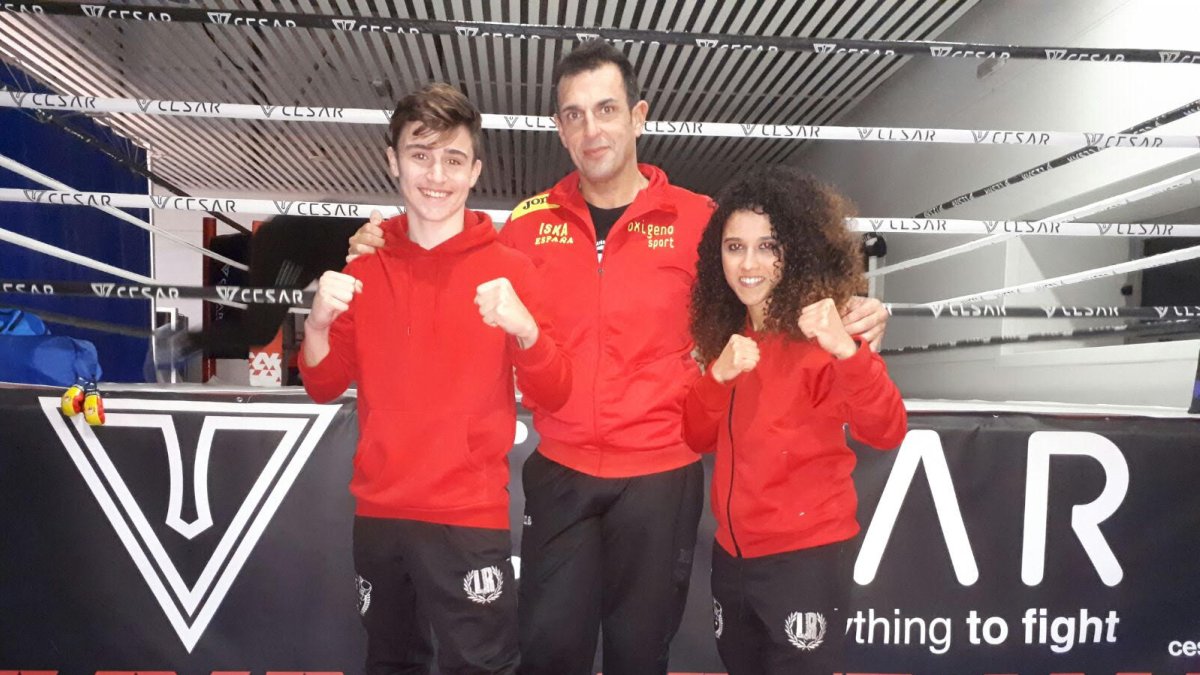 Carlos, el Maestro Franscisco Flores y Sara Fassi.