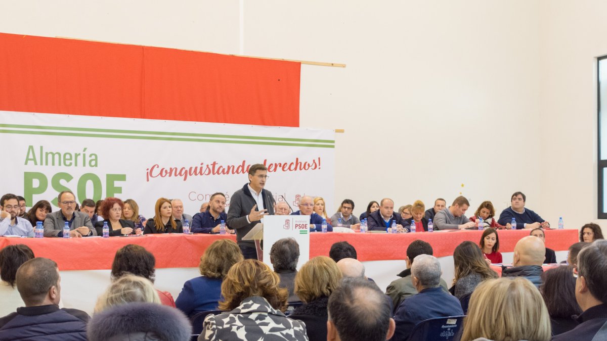 Sánchez Teruel ayer en el Comité Provincial.