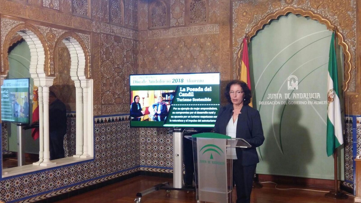 Gracia Fernández, esta mañana.