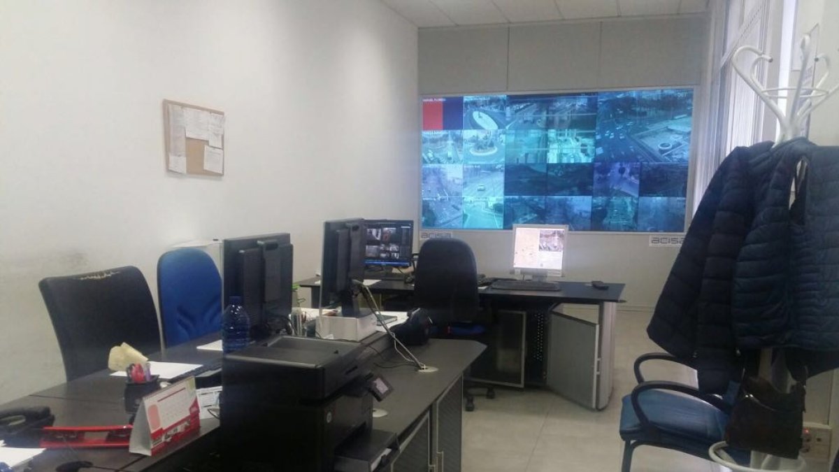 Centro de control de tráfico.