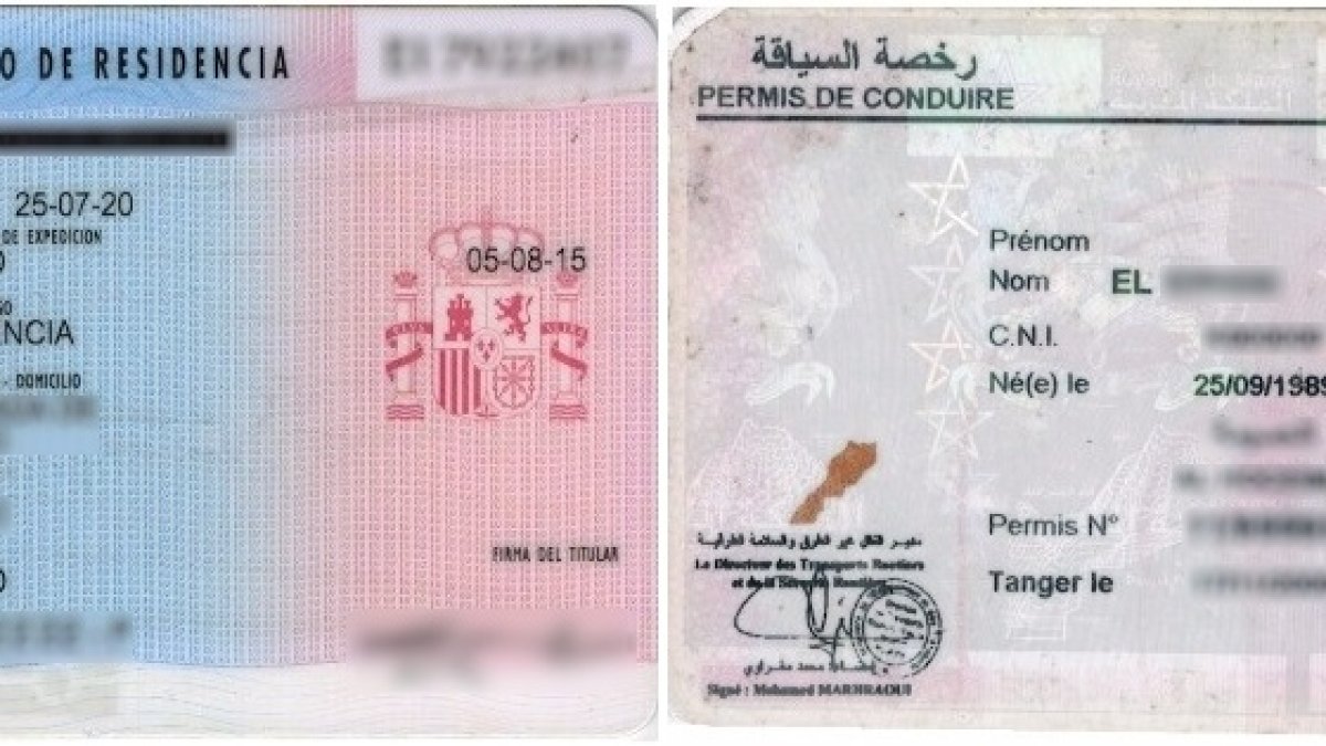 Documentos de un ciudadano marroquí.