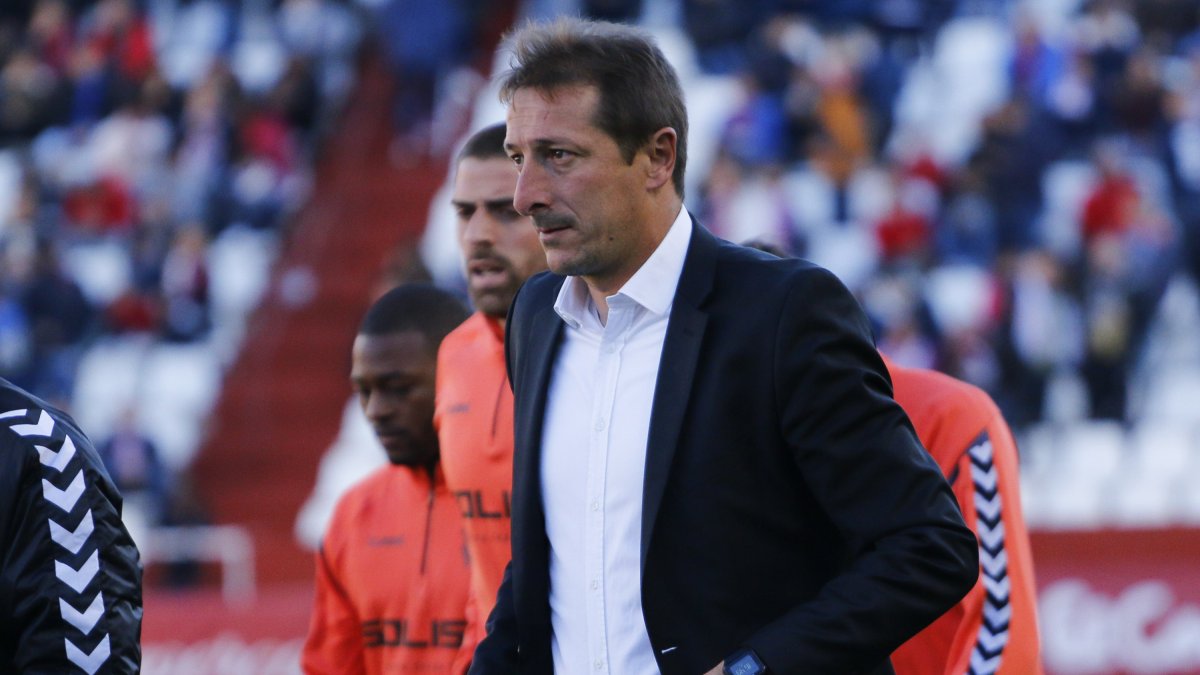 Luis Miguel Ramis tras su última derrota como técnico del Almería.