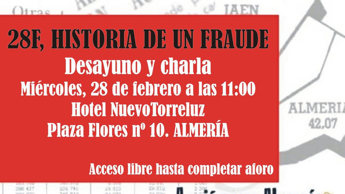 Cartel del acto de Acción por Almería.