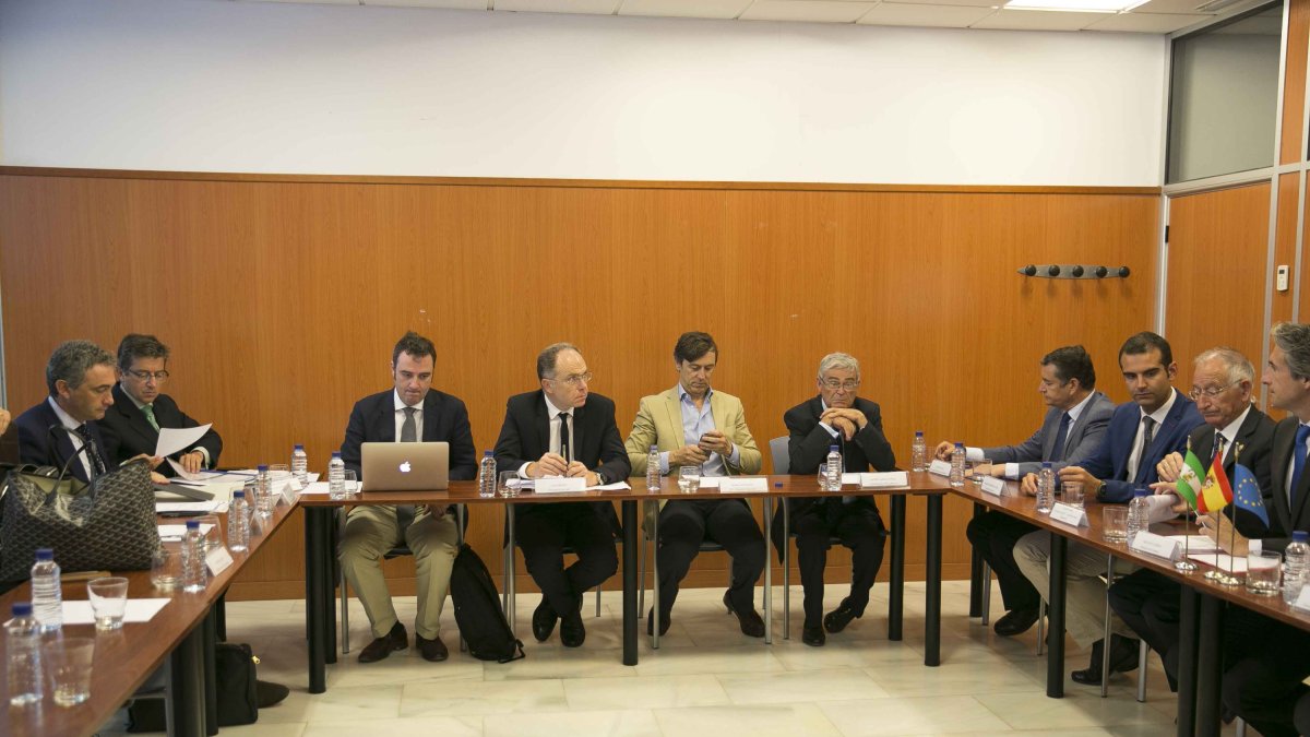 Altos cargos de Fomento, en una reunión en Almería.