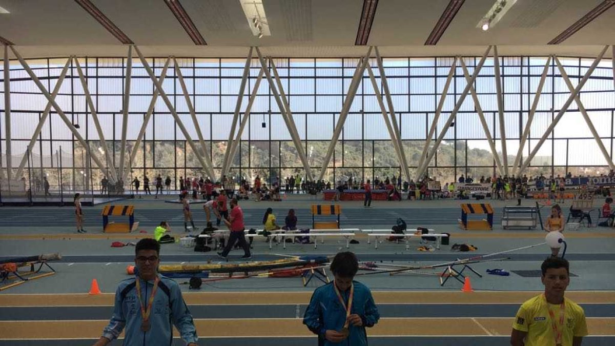 El huercalense en el podio.