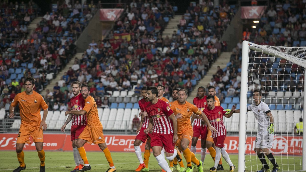 Imagen del partido Almería-Reus.