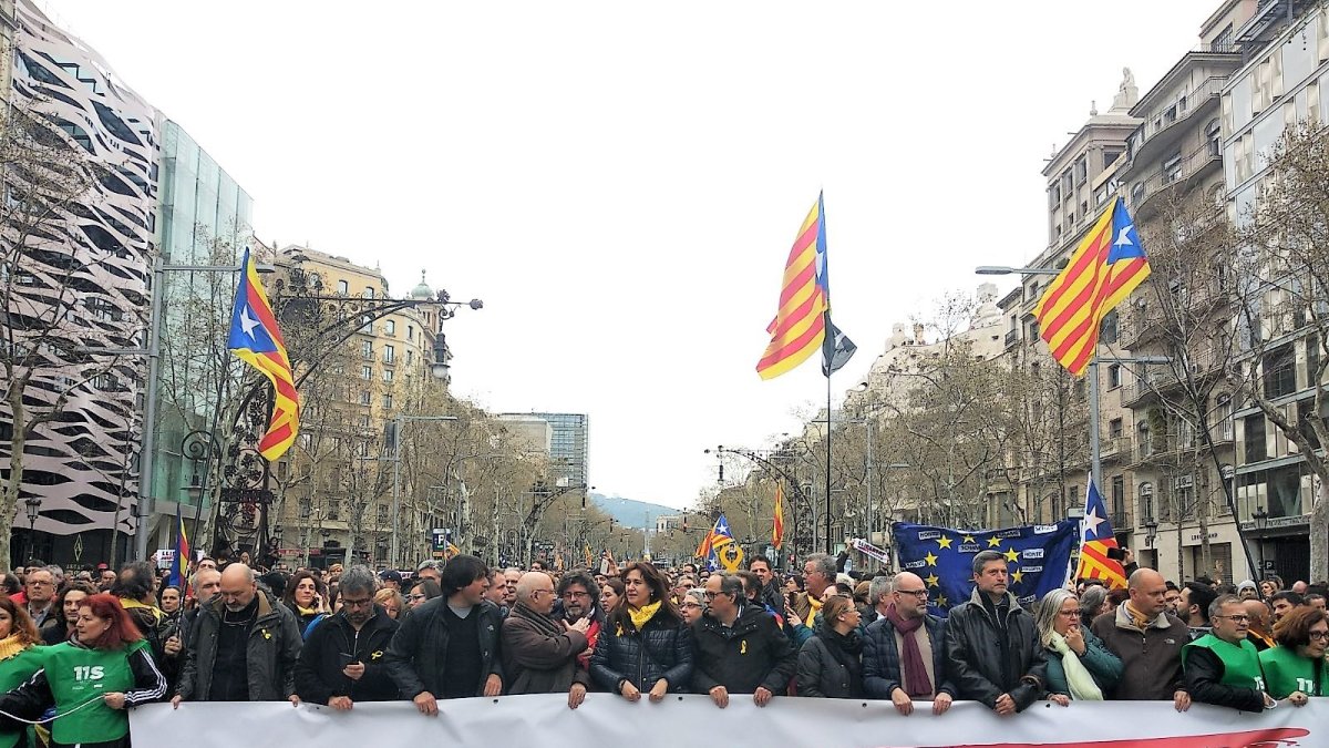 Protestas en Barcelona.