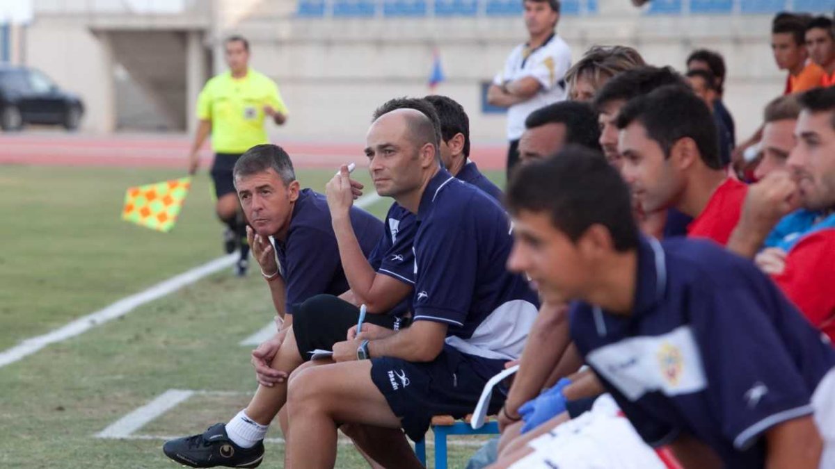Lucas Alcaraz en su primera etapa en el Almería Unión.