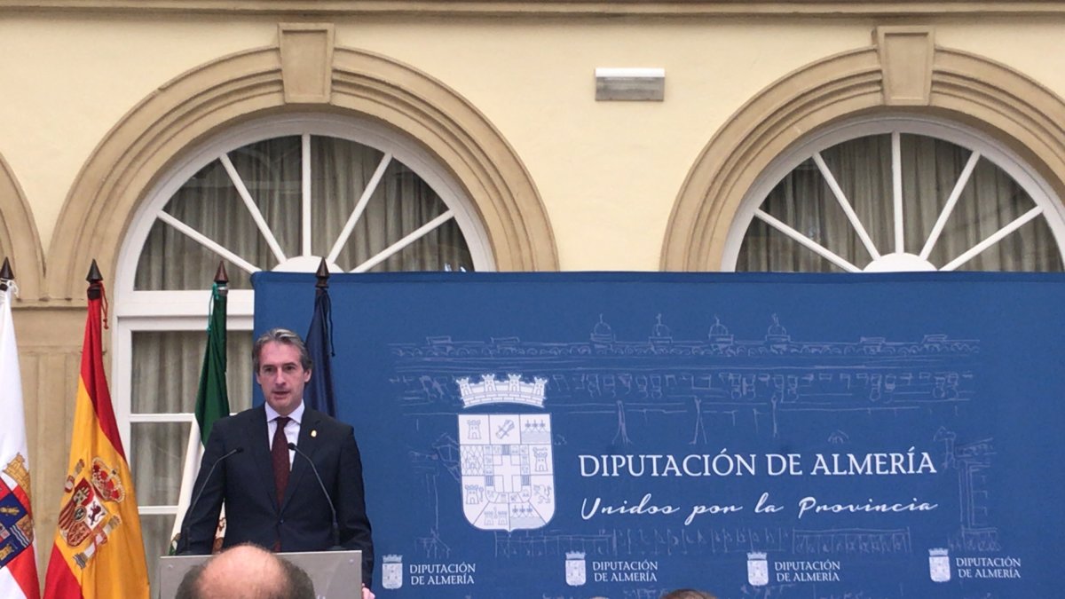 Íñigo de la Serna durante su intervención en la Diputación Provincial