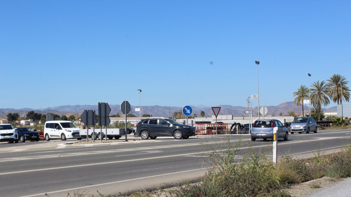 Cruce en la salida de Vera hacia Cuevas del Almanzora