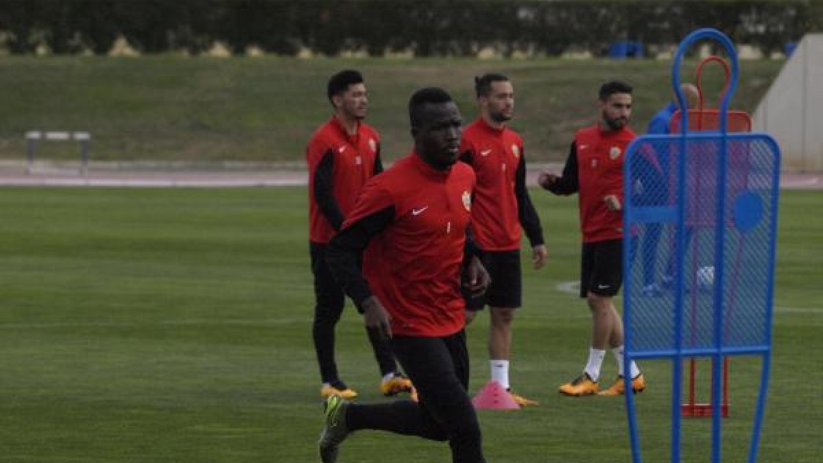 Mohammed Fatau ha entrenado con normalidad.