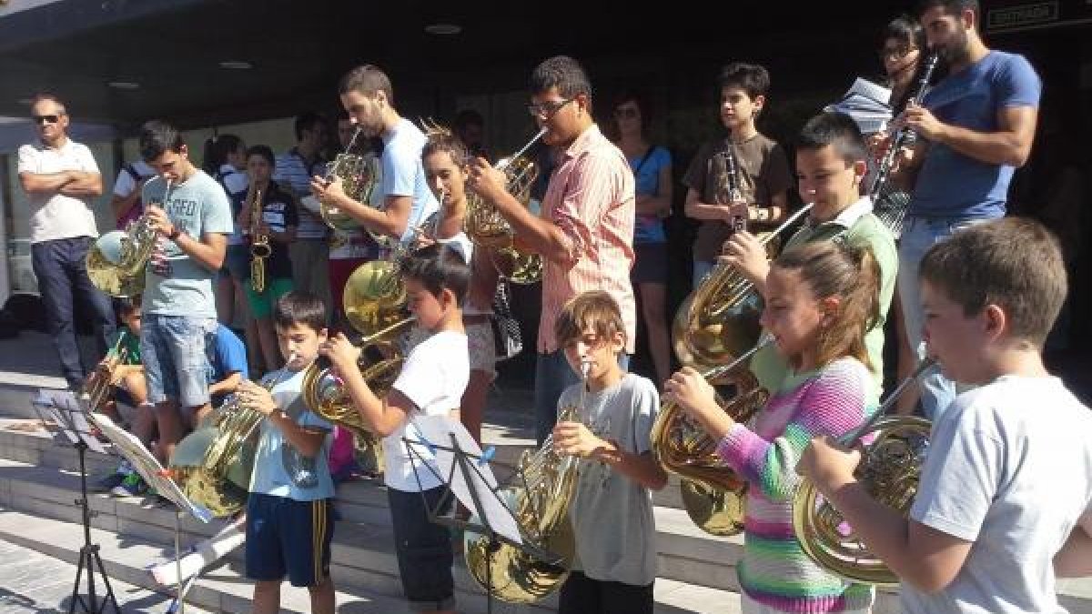 Alumnos del Conservatorio de Música en una imagen de archivo.
