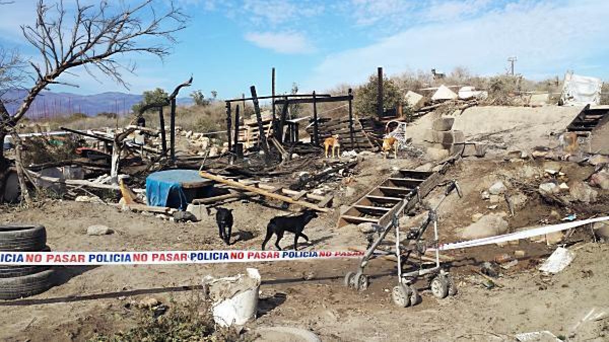 Chabola calcinada el sábado