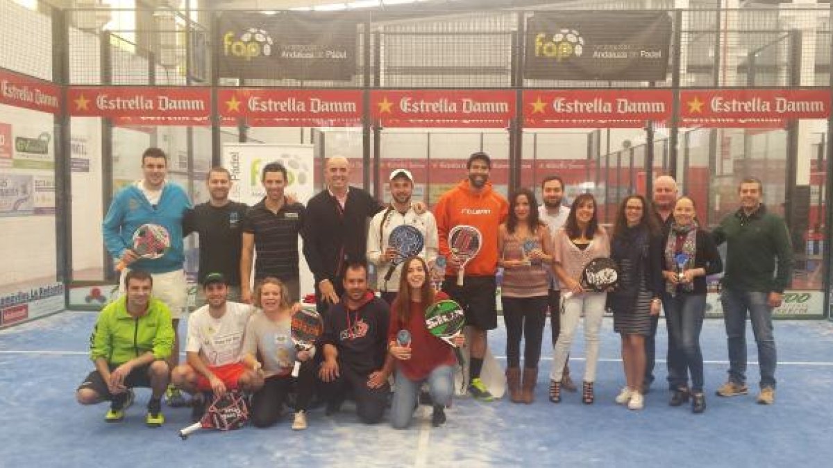 Los protagonistas en El Ejido.