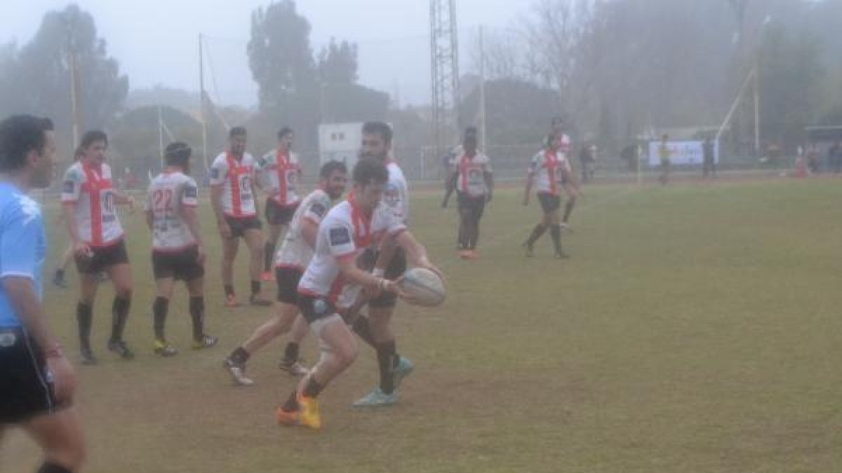 Una jugada del partido.