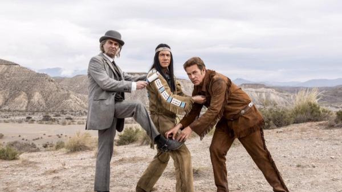 En Tabernas, Rick Kavanian, Michael Herbig y Christian Tramitz, protagonistas de ‘Bullyparade’. (FB Michael Herbig)