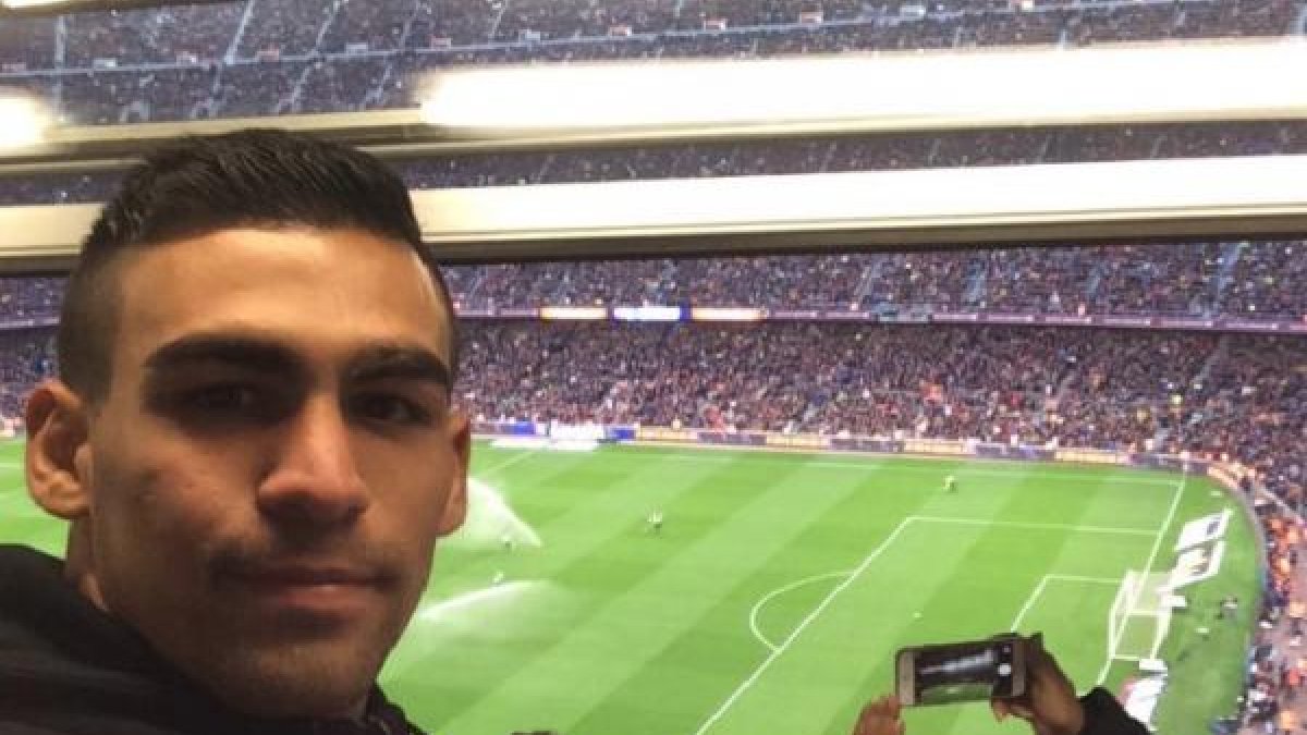 Dani Romera, en el Camp Nou.