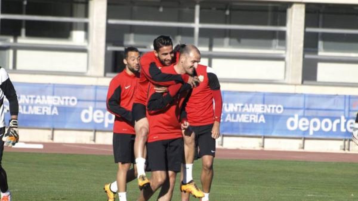 Buen ambiente en el entrenamiento.