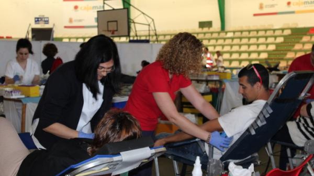 Todas las semanas se realizan varias colectas de donación de sangre.