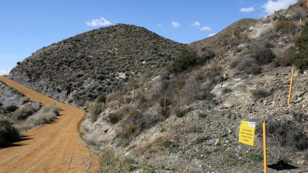 Terrenos afectados por las bombas en Palomares.