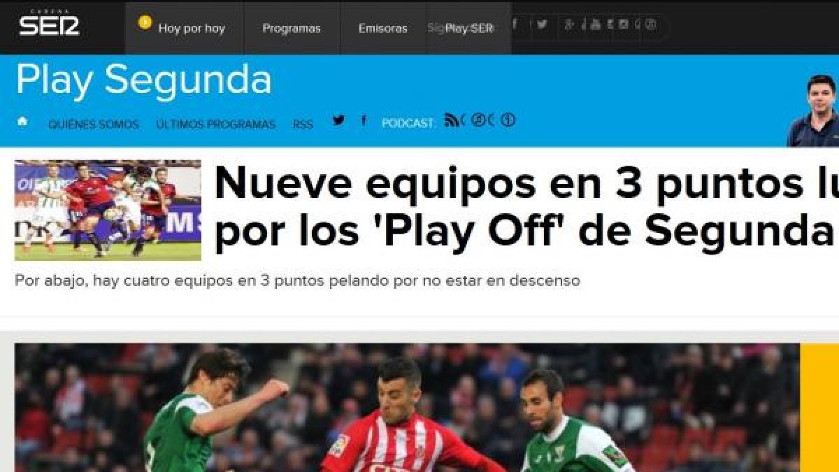 Óscar Egido y su equipo te esperan en Play Segunda.