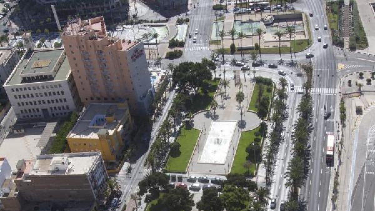Vista aérea de la ciudad de Almería