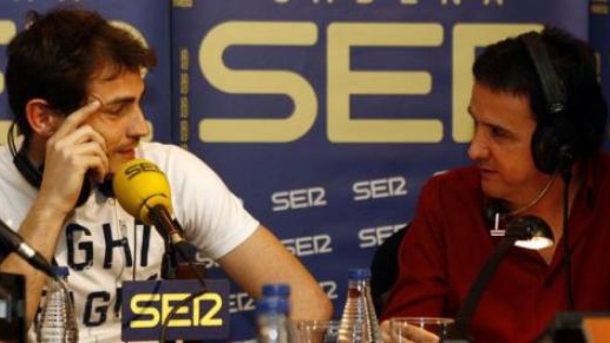Casillas con José Ramón de la Morena.