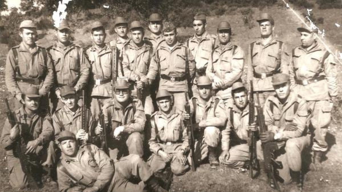 Soldados almerienses cumpliendo el Servicio Militar en el CIR de Cerro Muriano en el reemplazo de1969-1970.