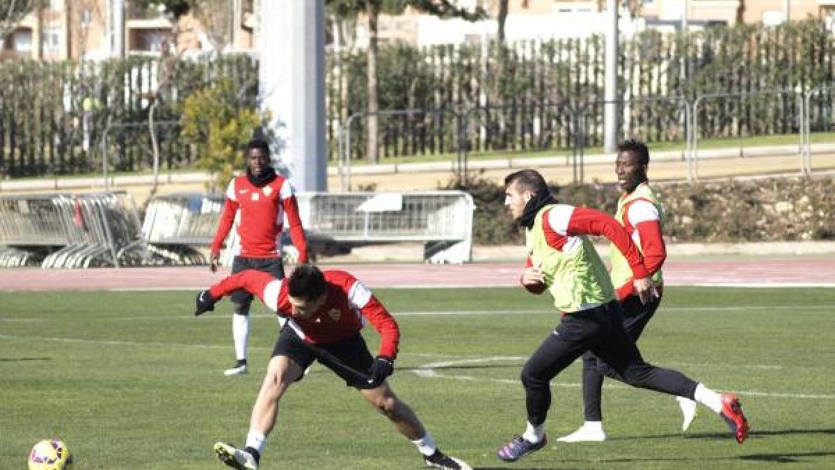 Fran Vélez en un entrenamiento.