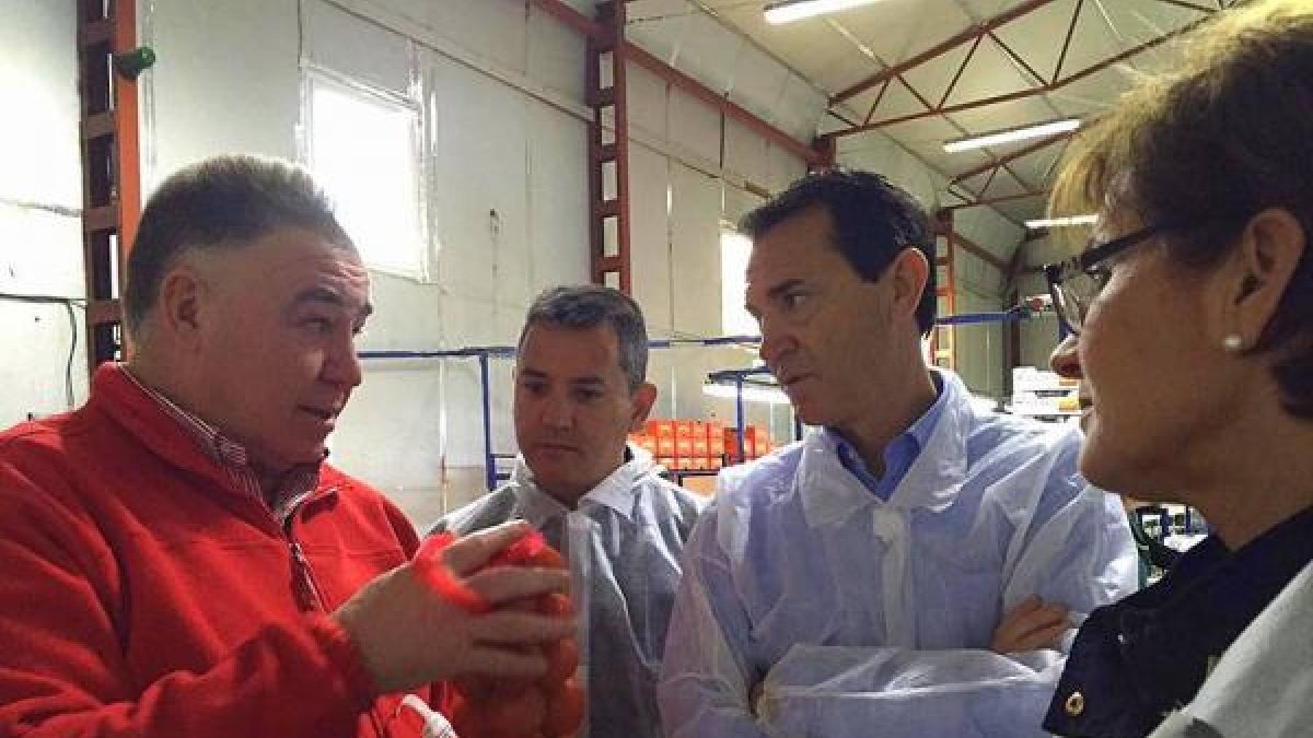 El socialista Pérez Navas, durante su visita a Casur.