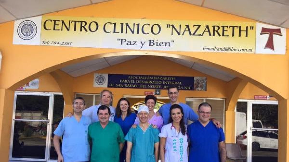 Fotografía de los nueve cooperantes desplazados a Nicaragua el pasado febrero.