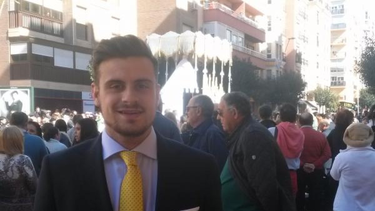 Alberto Fernández Gutierrez, cofrade ilusionado con la nueva experiencia y la nueva banda.