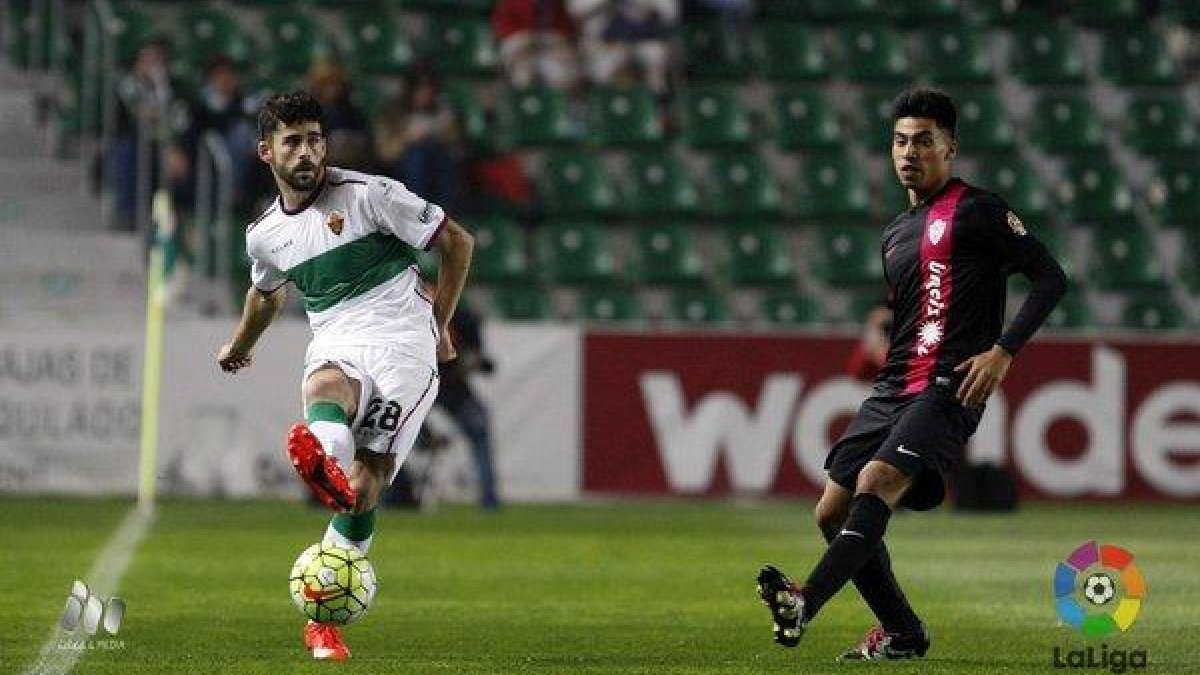 Una jugada del partido.