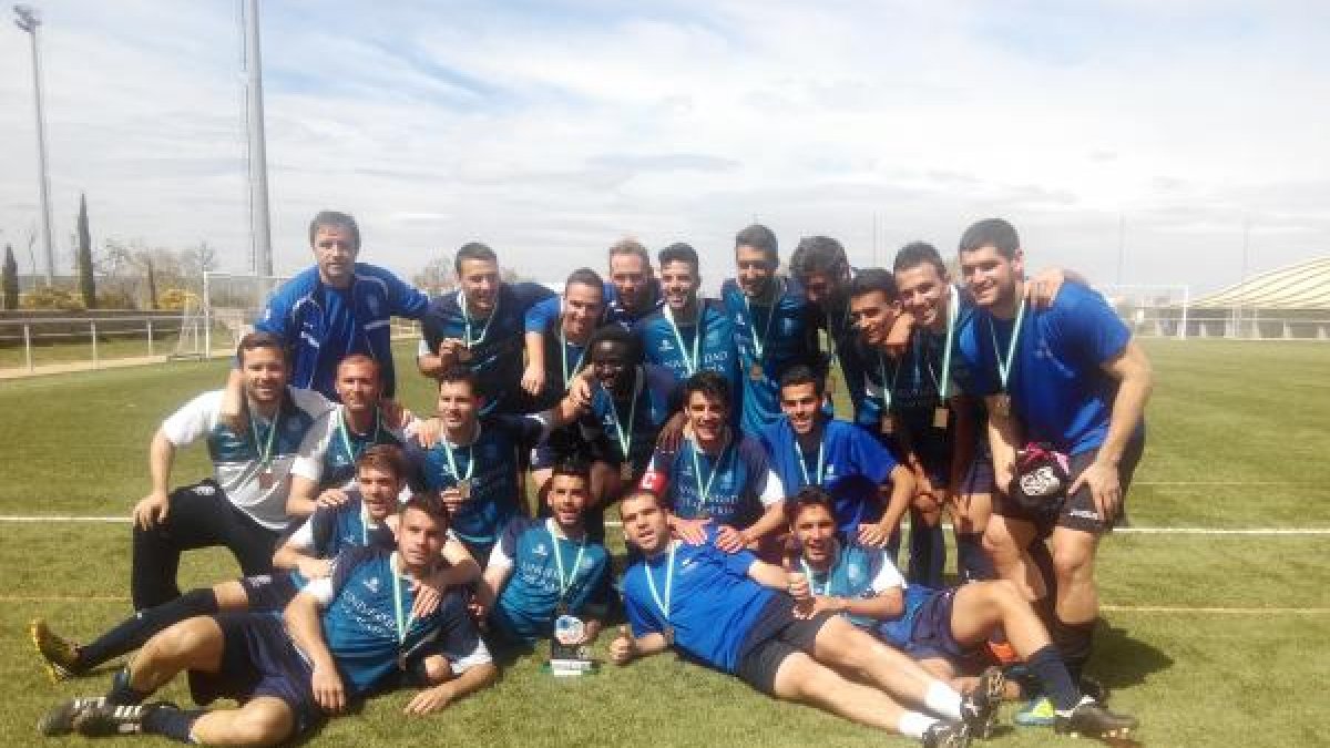 Los chicos de la UAL de fútbol.