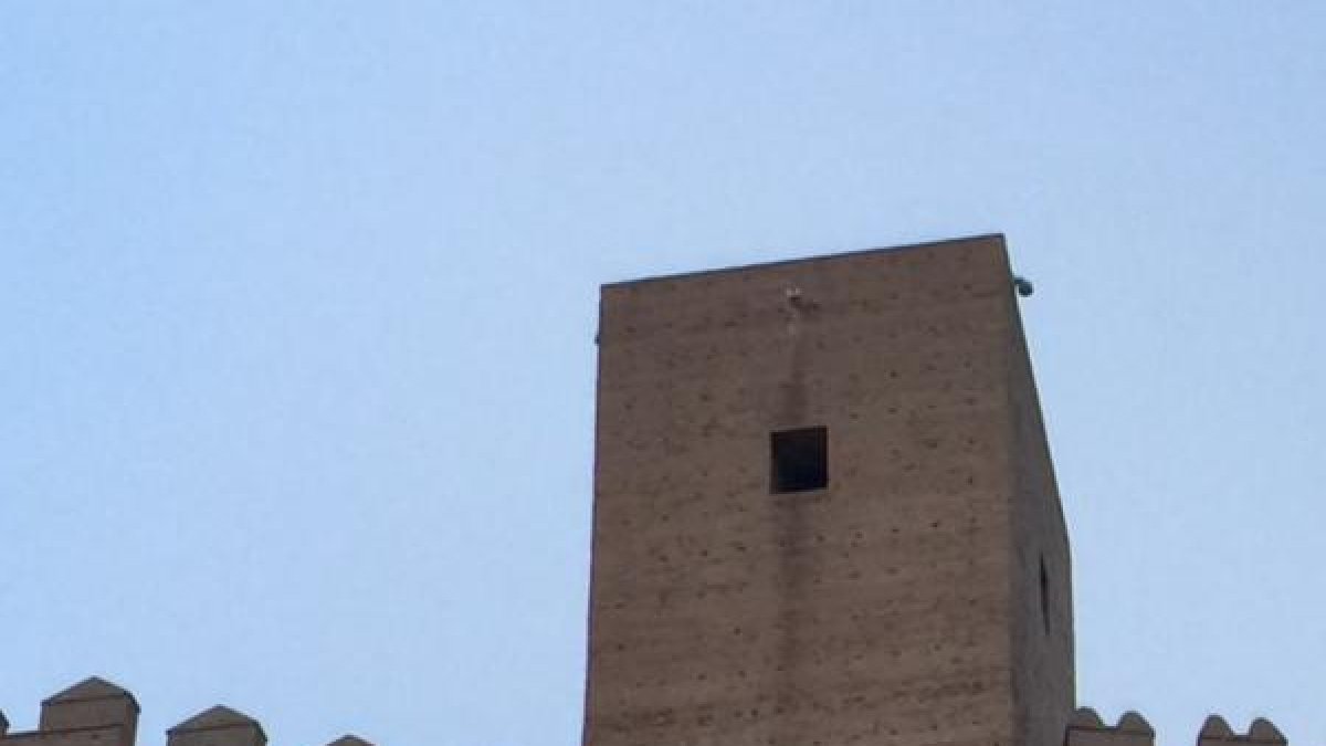 El ladrillo utilizado en la Alcazaba.