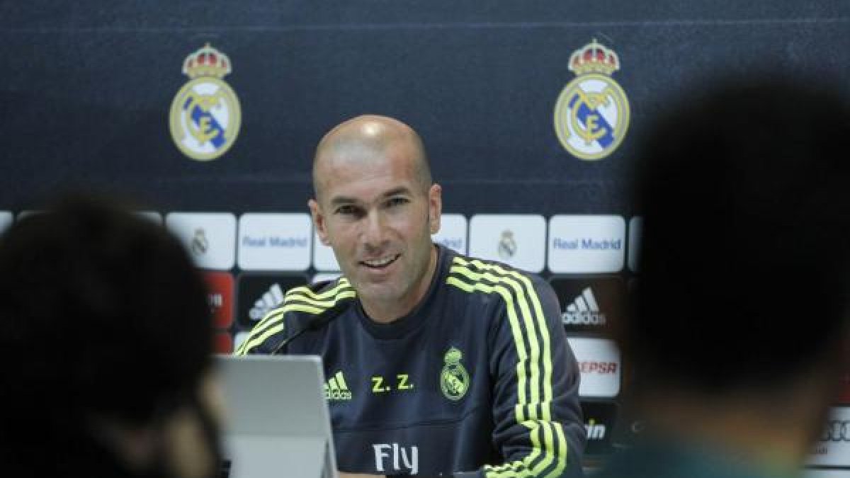 Zidane, en conferencia de prensa.