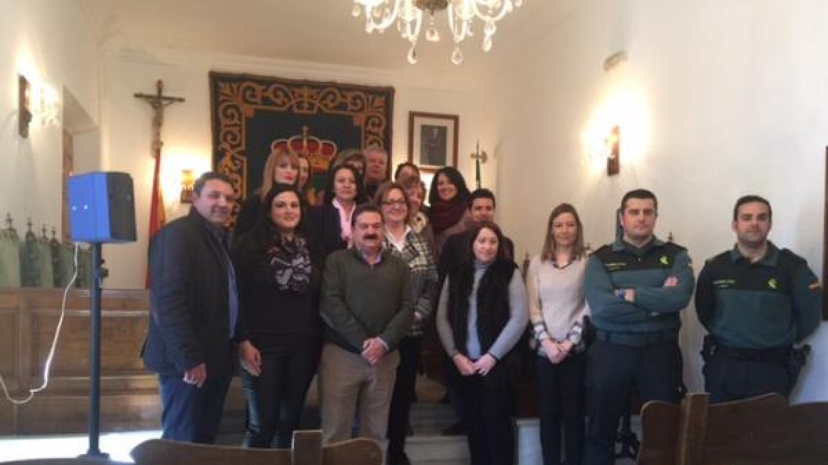 Integrantes de la nueva comisión en Cantoria.