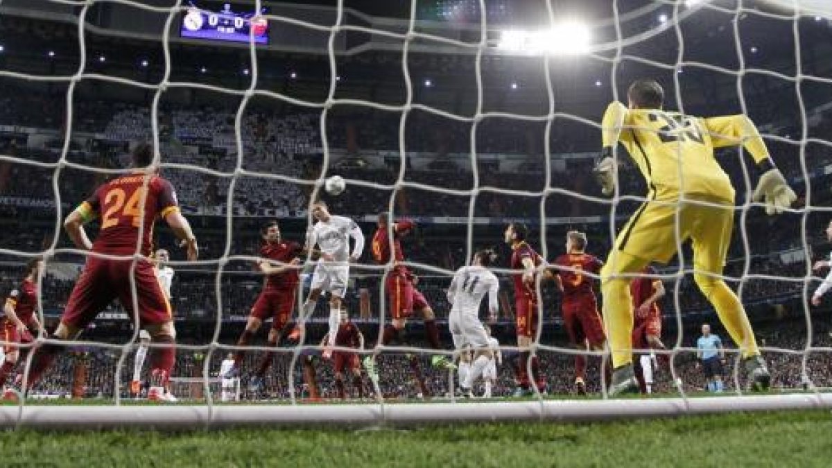 Una jugada del partido.