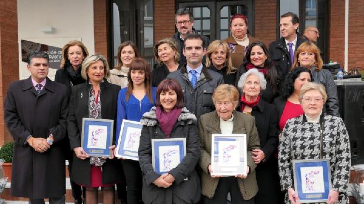 Mujeres distinguidas por su trabajo en favor de la igualdad.