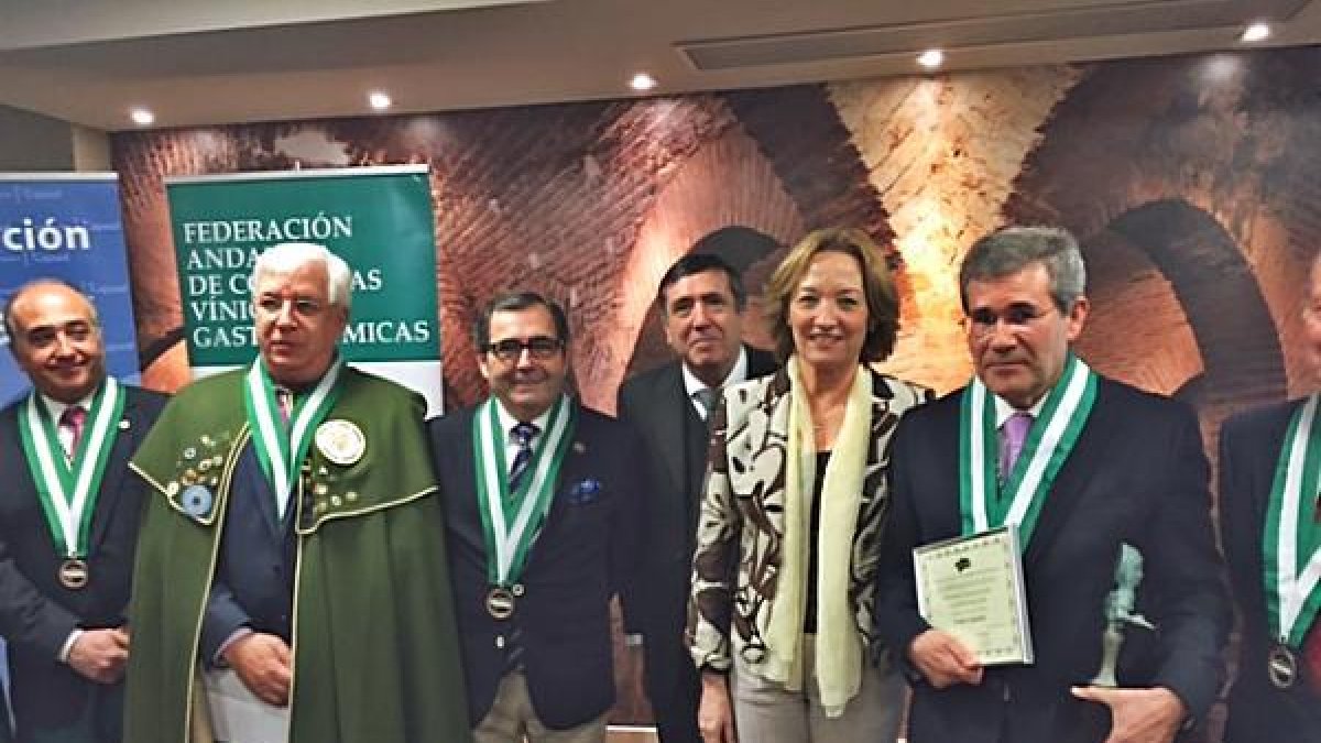 Pedro Caparrós en la entrega de premios en Jaén