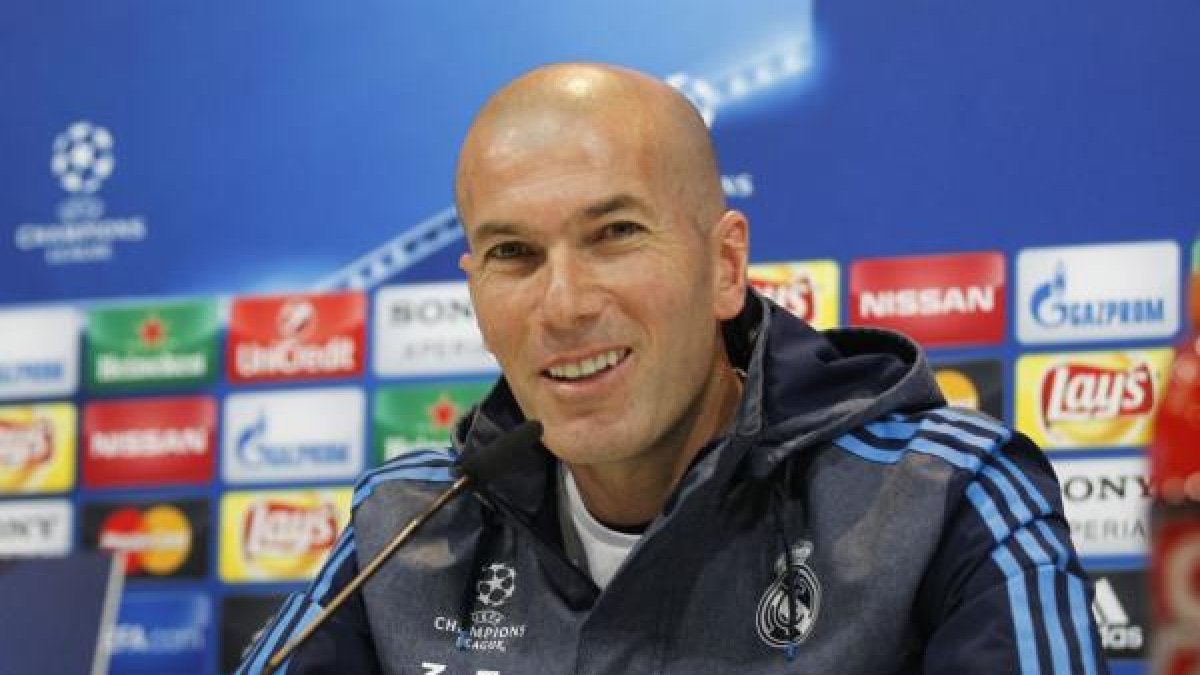 Zidane, en la conferencia de prensa previa al Real Madrid-Roma.