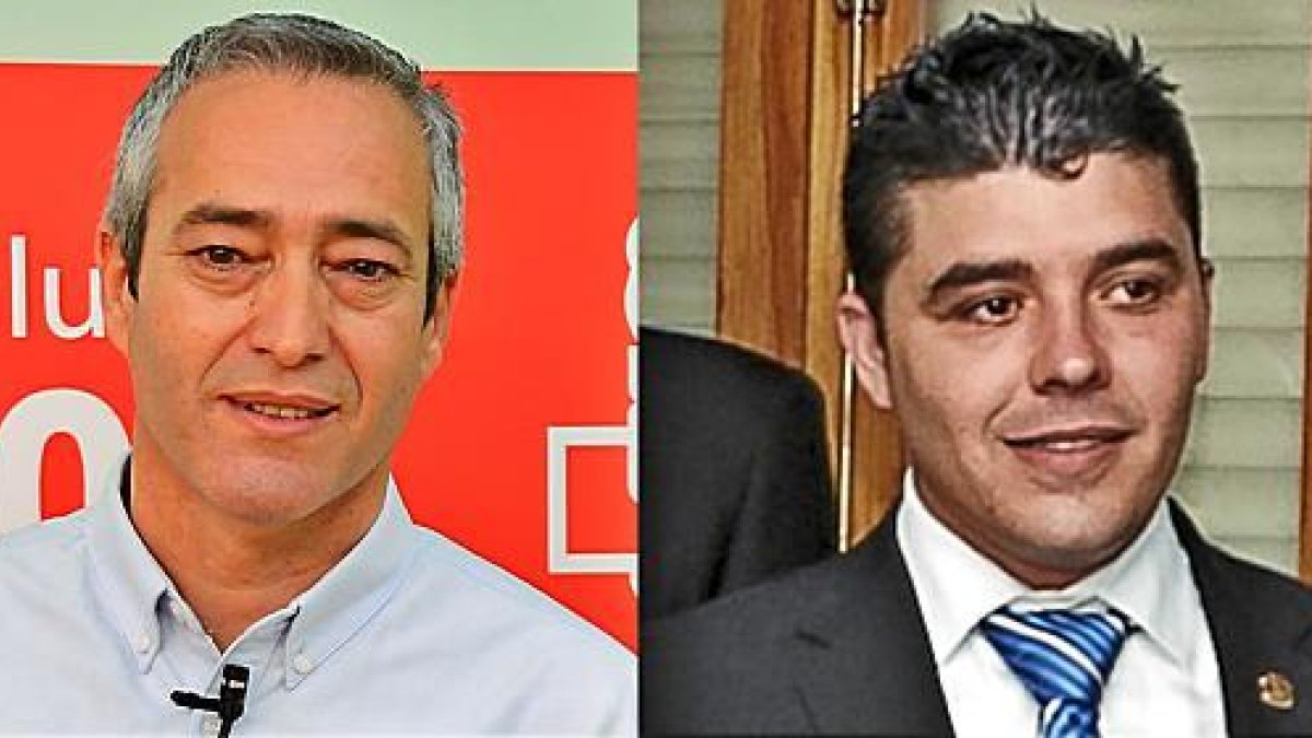 El alcalde, Francisco Giménez, y el portavoz del PP, Jorge Gutiérrez.