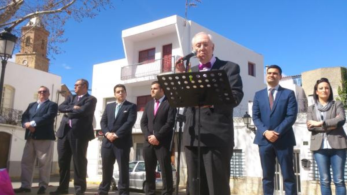 Blas Carrillo recordó su niñez en la misma plaza en que se encontraba. J.G.P.