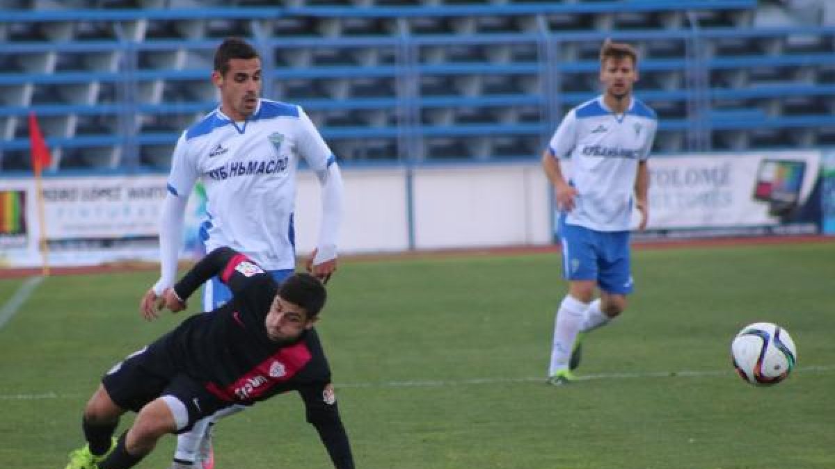 Una jugada del partido.