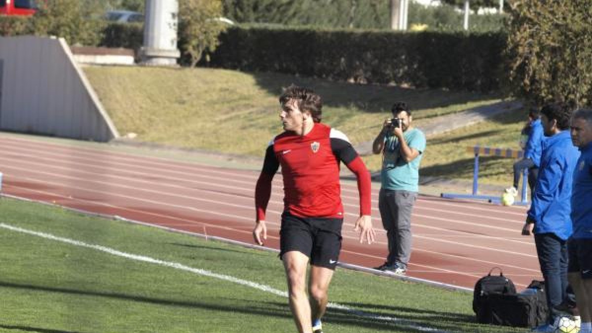 Dubarbier en el partidillo de hoy.