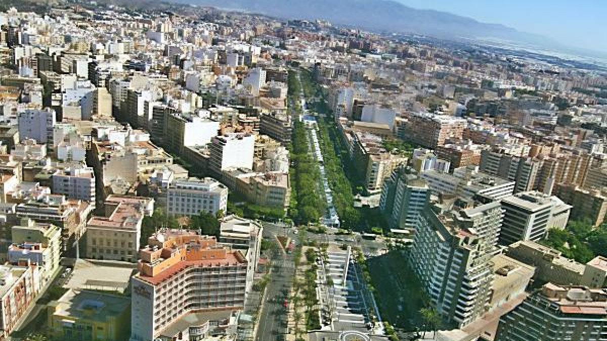 Imagen aérea de la ciudad de Almería